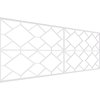 Ekena Millwork Set of Four Panels for 94 1/2"W x 36 1/4"H Hudson Fretwork Wainscot Wall Paneling WPKP18X01X47HSN